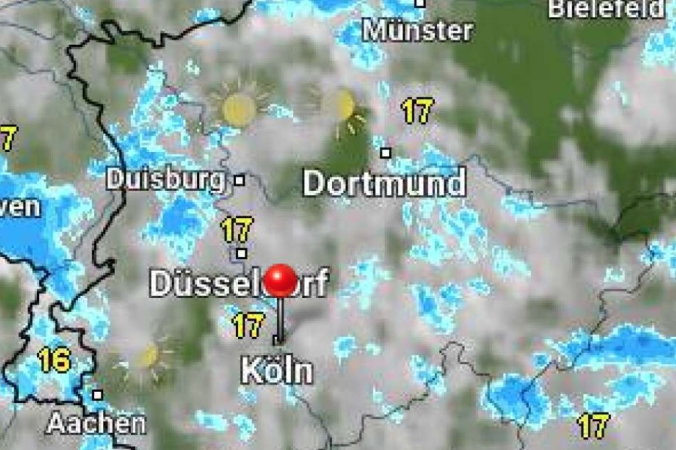 Ein Blick auf die Wetterkarte von WetterOnline.de