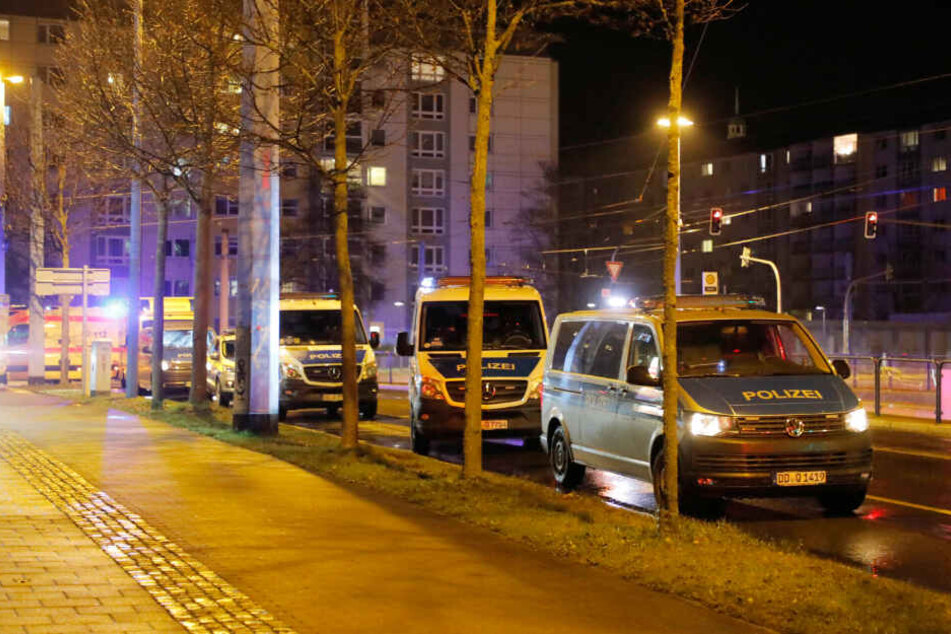 An der Ecke Annaberger Straße/ Bahnhofstraße war es in der Nacht zu Samstag zu einer Auseinandersetzung gekommen.