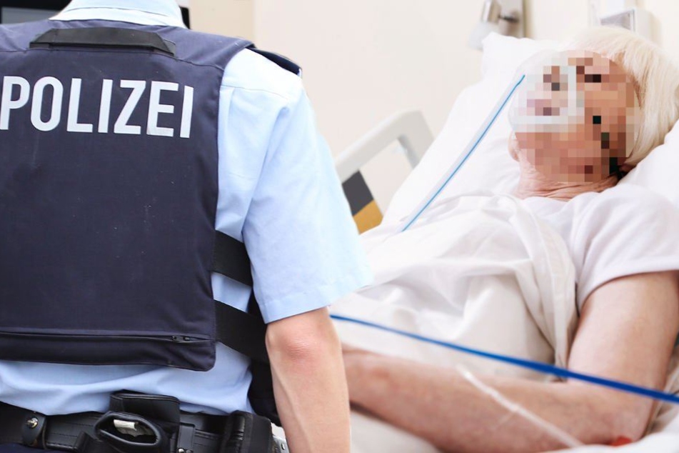 Mit schweren Verletzungen liegt das 91-jährige Opfer im Krankenhaus. (Symbolbild)