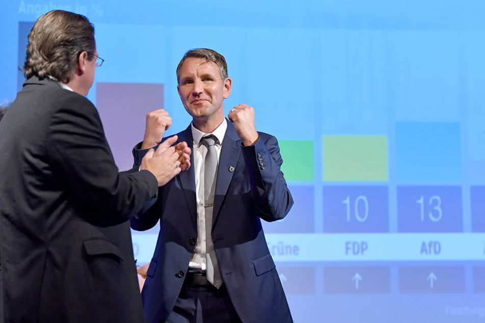 Der große Gewinner. Björn Höcke (45, AfD) wurde mit seiner Landespartei zweitstärkste Kraft in Thüringen.