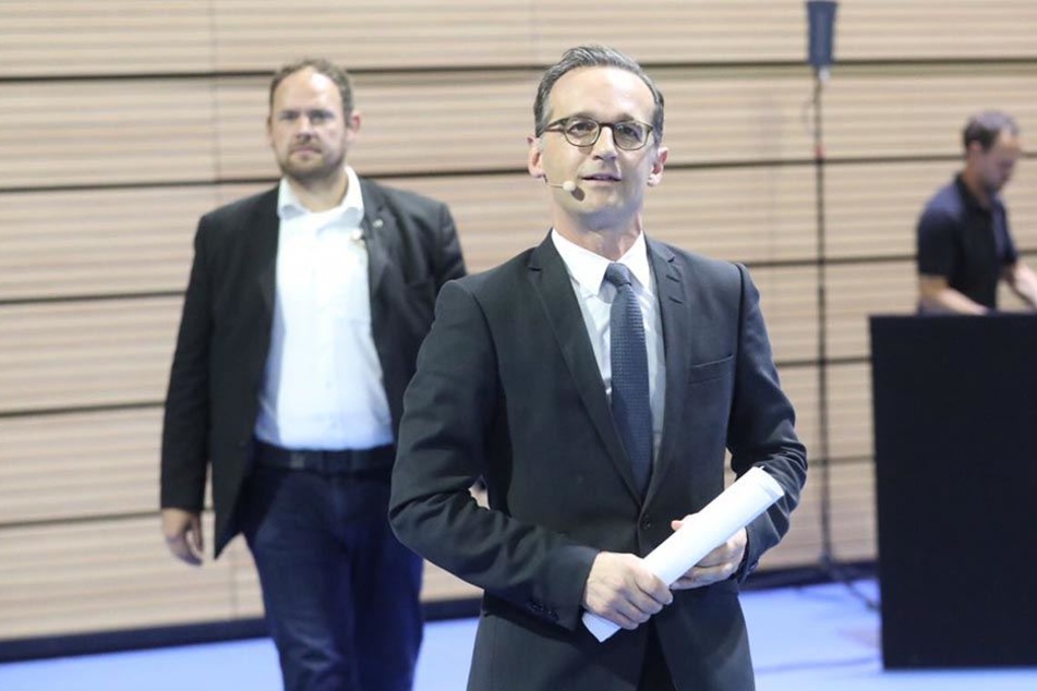 Bundesjustizminister Heiko Maas (50, SPD) auf den Weg in den Vortragssaal.