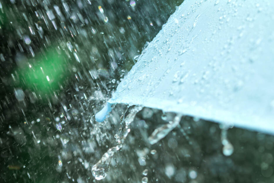 Regenschirme dürften am Samstag und Sonntag im Freistaat weit verbreitet sein.