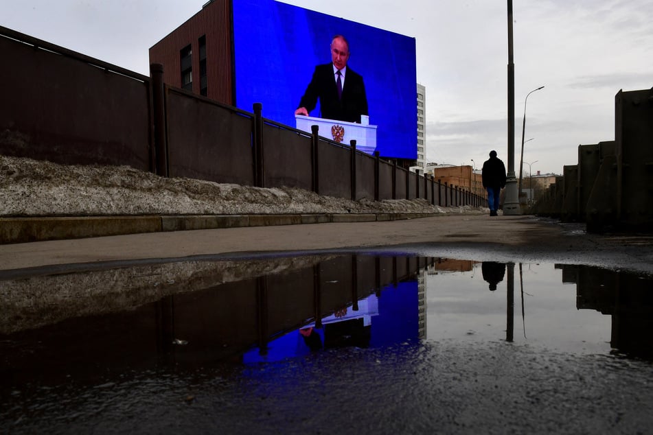 Putin's speech was broadcast all over Russia on Thursday, including on large public screens and free of charge in cinemas across the country.