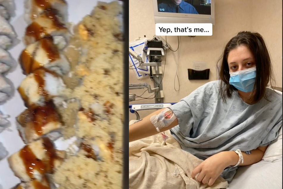 Danielle Shapiro (24) liebt Sushi über alles, doch genau das brachte sie nun ins Krankenhaus.
