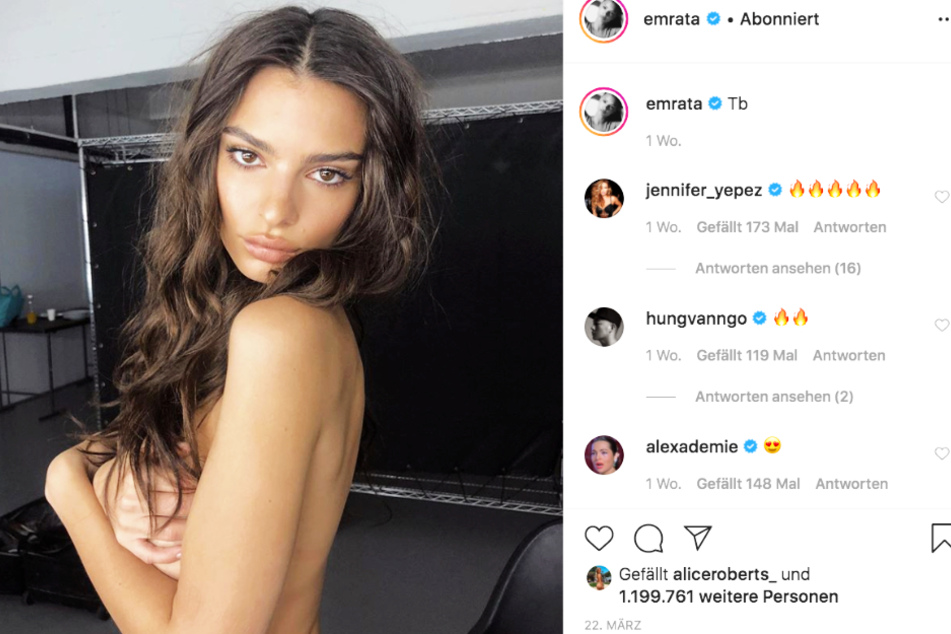 Emily Ratajkowski zeigt auf ihrem Instagram-Account regelmäßig viel nackte Haut.