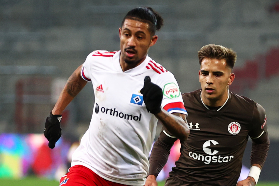 Jeremy Dudziak (25, l.) kommt im letzten HSV-Spiel der Saison nicht zum Zug.