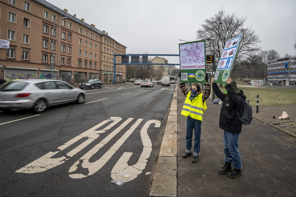 Anfang März trugen Klimaschützer ihren Protest erstmals an und auf die Leipziger Straße.