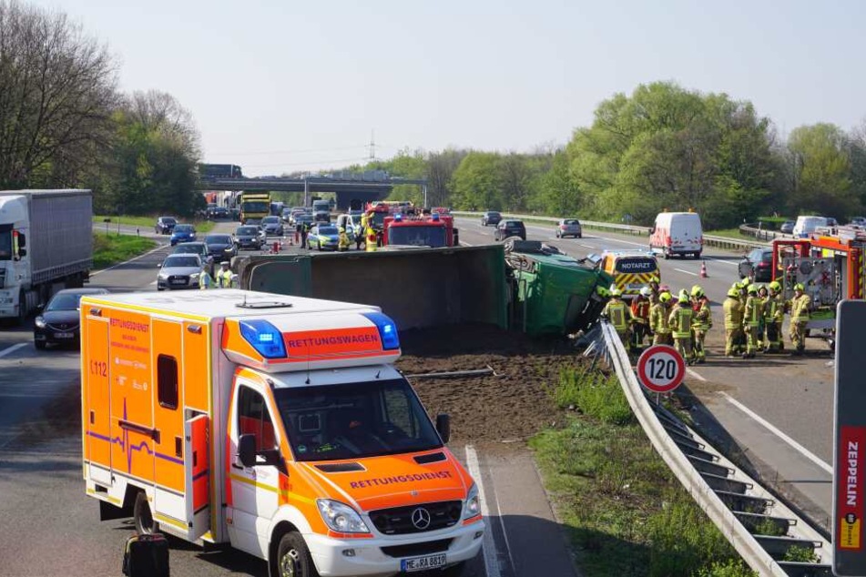 Die Feuerwehr sorgte für die Sicherheit an der Einsatzstelle.