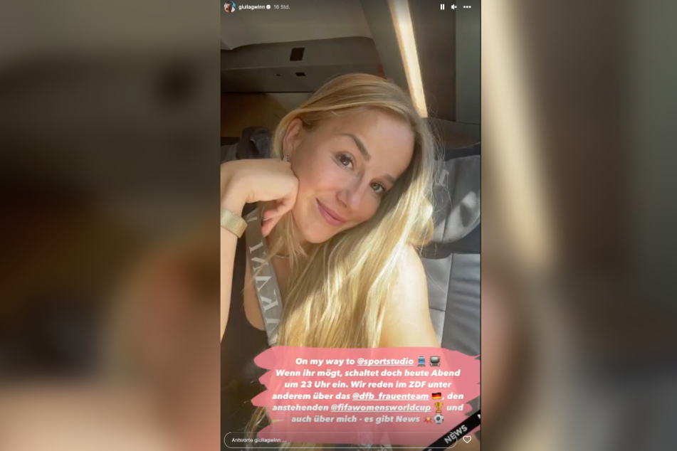 Giulia Gwinn (24) kündigte in ihrer Instagram-Story bereits an, dass es Neuigkeiten gibt.