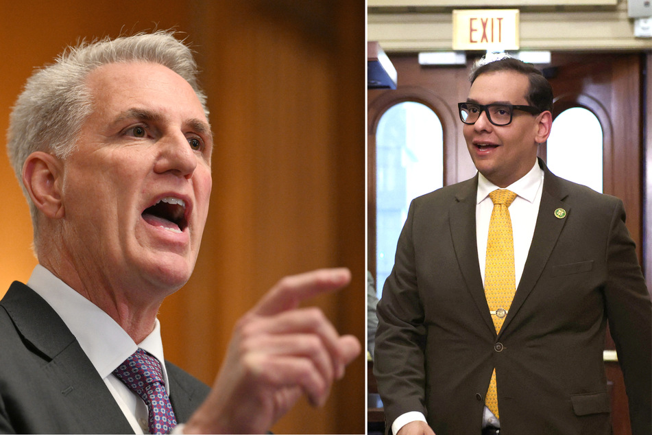 Congressman George Santos (r.) has lost the support of House Speaker Kevin McCarthy, who said in a recent interview that he shouldn't run for re-election.