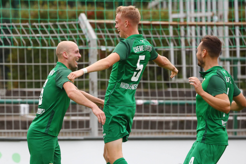 Andy Wendschuch (links) erzielte in der 19. Spielminute die 1:0-Führung.