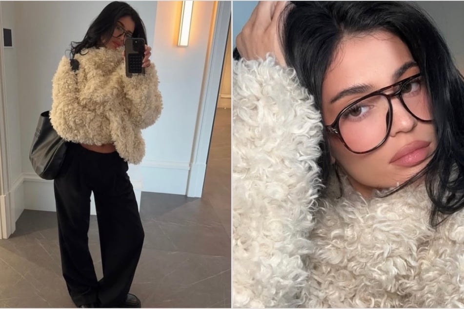 Kylie Jenner adds some heat to winter fashion modeling Khy's new faux fur