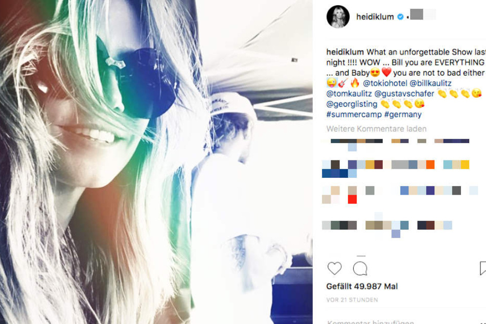 "BABY, du bist auch nicht so schlecht", neckte das Topmodel seinen Schatz Tom Kaulitz (28) auf Instagram.