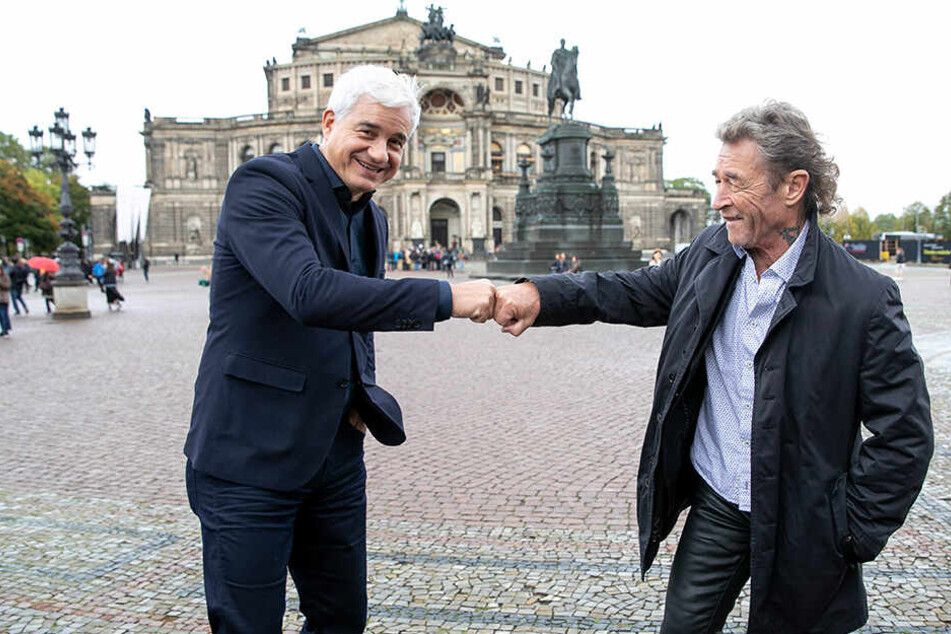 Das passt: Opernball-Chef Hans Joachim Frey (54, l.) und Peter Maffay (70) freuen sich auf eine rockige Mitternacht.