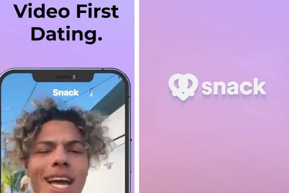 Snack is the first video-first dating app of its kind, geared towards a Gen Z user base (collage).