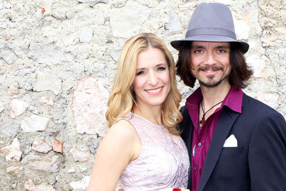 Stefanie Hertel (38) und ihr Lanny (43) bei ihrer Hochzeit 2014.