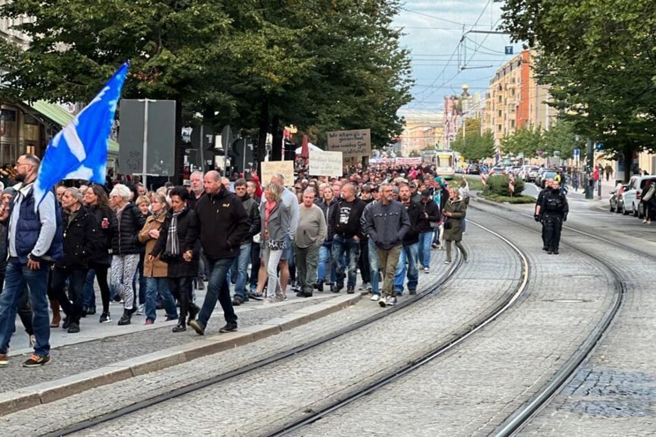 In Magdeburg gab es am Montagabend vier Demonstrationen.