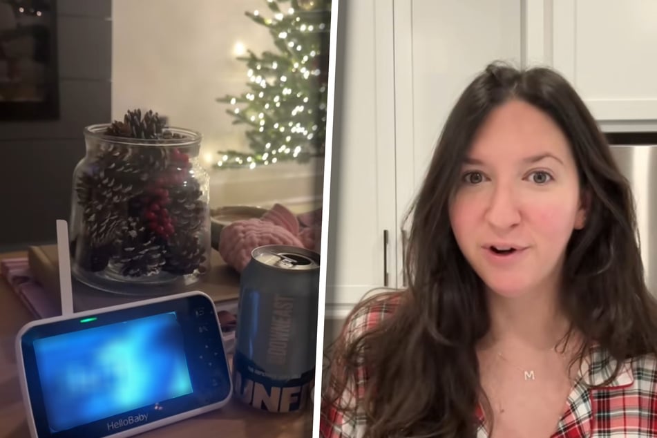 Vater soll Baby ins Bett bringen: Was Mutter dann auf Babyfon-Video sieht, amüsiert so viele