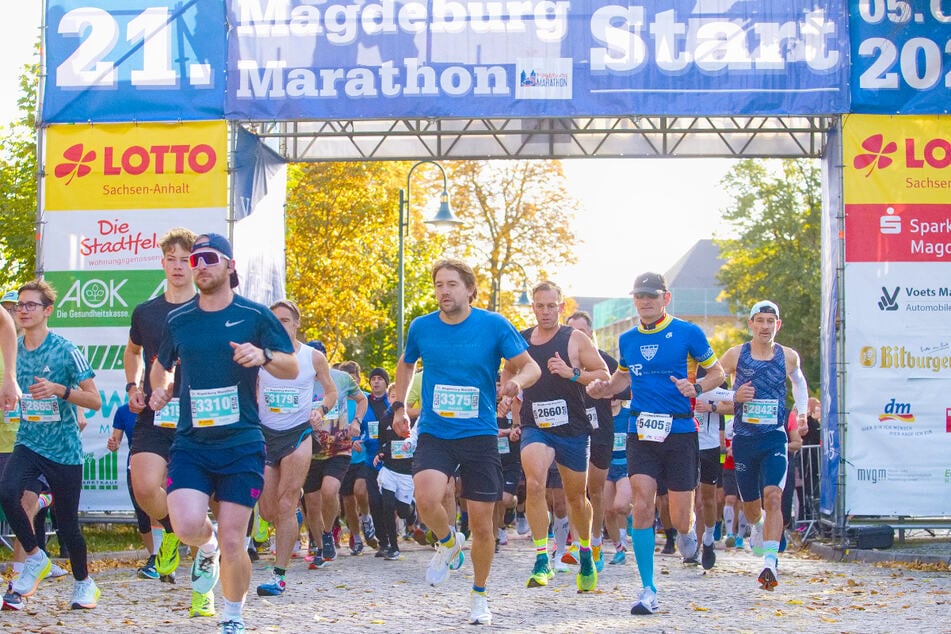 Mehr als 5.000 Menschen hatten sich für den 21. Magdeburg Marathon angemeldet.