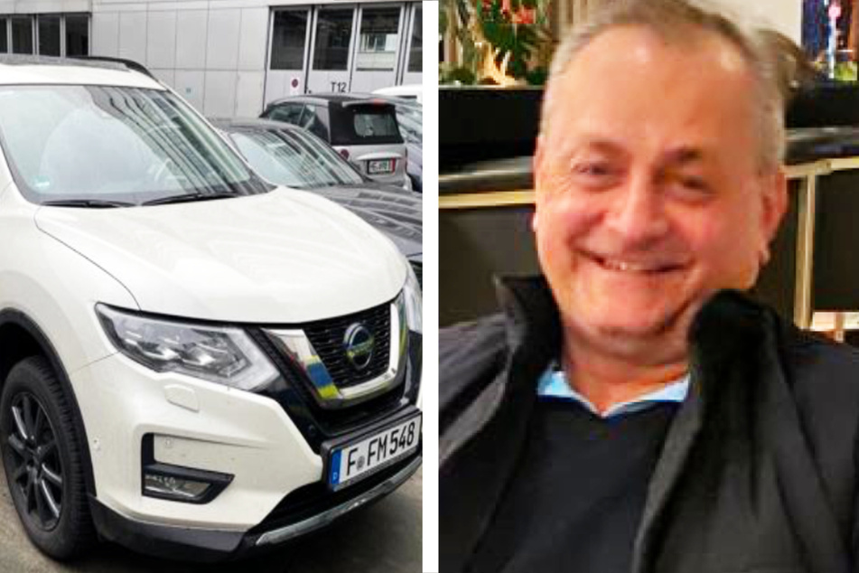 Die Polizei in Frankfurt fragt die Öffentlichkeit: Wer hat am 12. Dezember 2022 den 56-jährigen Dario K. und/oder seinen weißen Nissan X-Trail mit dem Kennzeichen F-FM 548 gesehen?