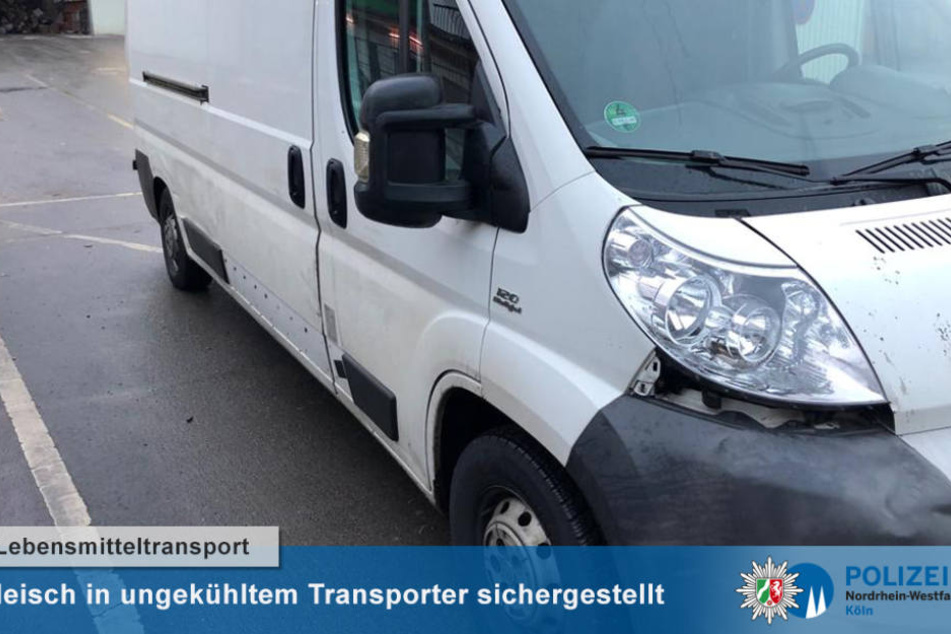 Der weiße Fiat Ducato wurde aus dem Verkehr gezogen.
