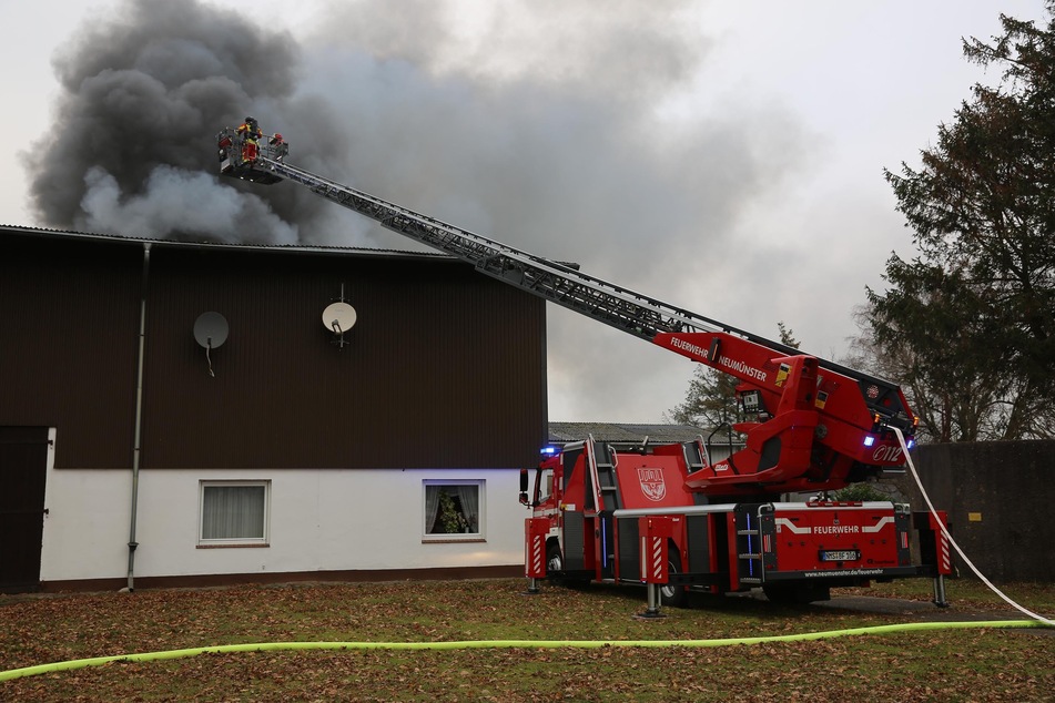 Die Feuerwehr im Einsatz.