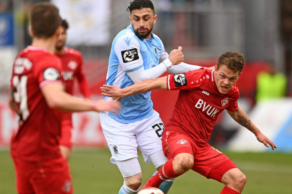 Der TSV 1860 München unterlag beim Gastspiel in Würzburg umkämpft mit 1:2.