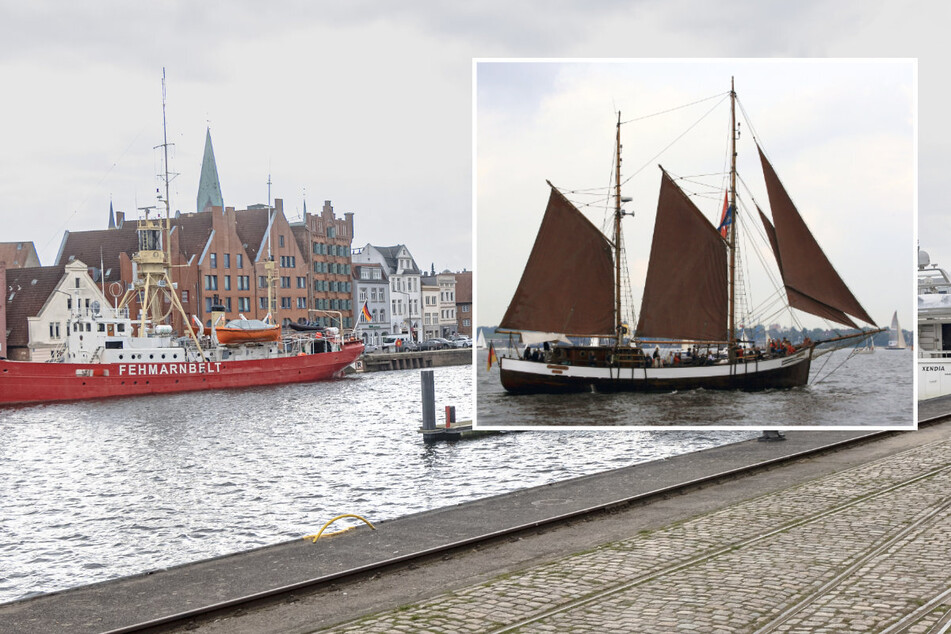 Im Lübecker Hafen ist am frühen Samstagmorgen das Segelschiff "Fridthjof" versunken. (Archivbilder)