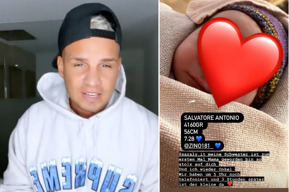 Pietro Lombardi (30) hat ein Foto seines neugeborenen Neffen Salvatore Antonio bei Instagram geteilt.