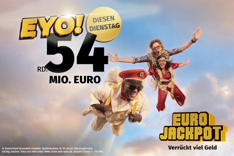 Am Dienstag (16.6.) liegen 54 Millionen Euro im Eurojackpot.