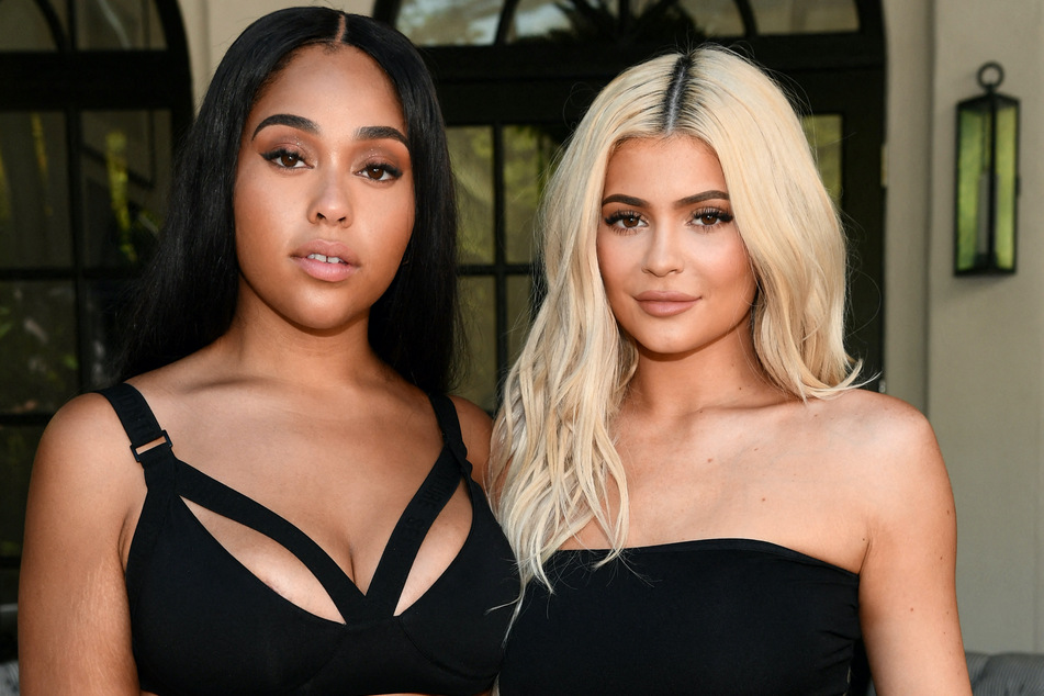 Kylie Jenner (r) revealed that she and Jordyn Woods (l) "never fully cut each other off" following the Tristan Thompson scandal.