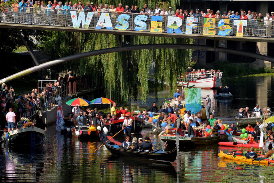 Zuletzt hat das Leipziger Wasserfest 2019 stattgefunden. An diesem Wochenende feiert es nach langer Corona-Pause endlich sein Comeback. (Archivbild)