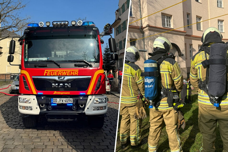 Dresden: Nachbarn verhindern Katastrophe! Feuerwehr Dresden bekämpft Wohnungsbrand