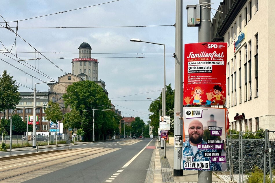 In der Nähe der Schandauer Straße in Dresden wurden Matthias Ecke und ein Wahlhelfer der Grünen am späten Freitagabend attackiert.