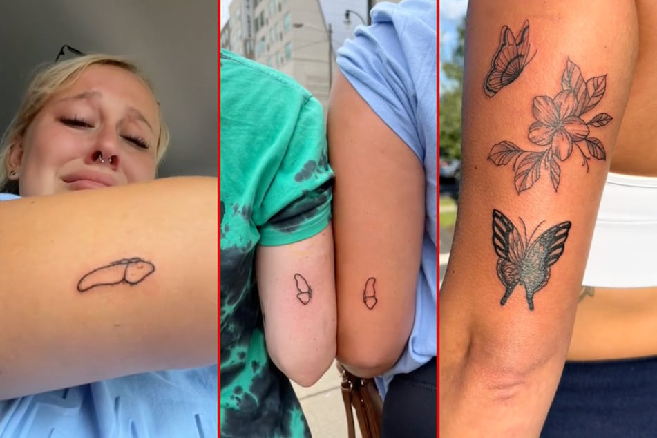 Woman reveals how she covered up viral "limp member" tattoo fail
