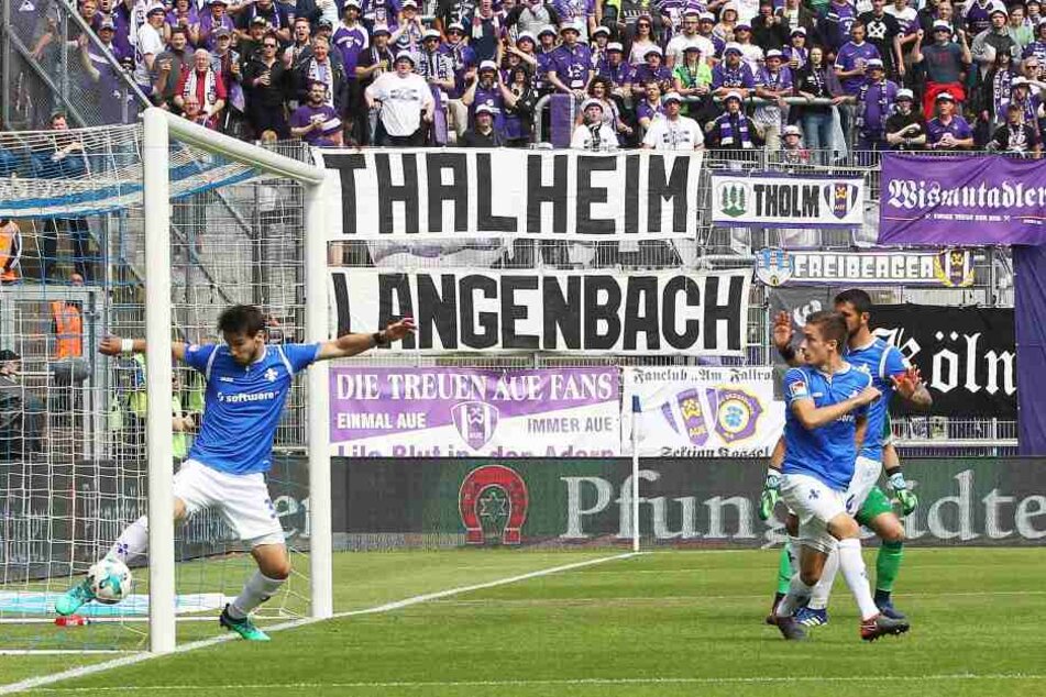 Vor allem dieses Tor von Aue, das nicht gegeben wurde, erhitzte die Gemüter bei Erzgebirge Aue.
