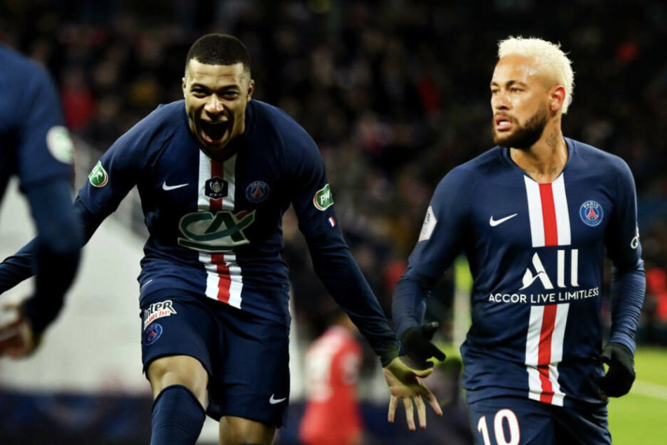 Kylian Mbappé (l.) und Neymar könnten das Spiel am Dienstag gegen Leipzig entscheiden.