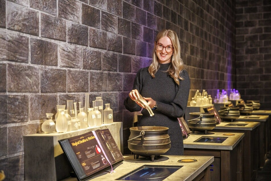 Im Raum der Zaubertränke könnt Ihr Euch ausprobieren.