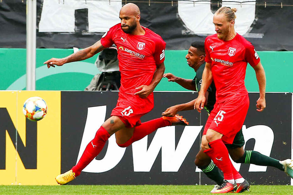 Ein Sturmbulle mit viel Qualität: Terrence Boyd (l.) hat beim HFC voll eingeschlagen.