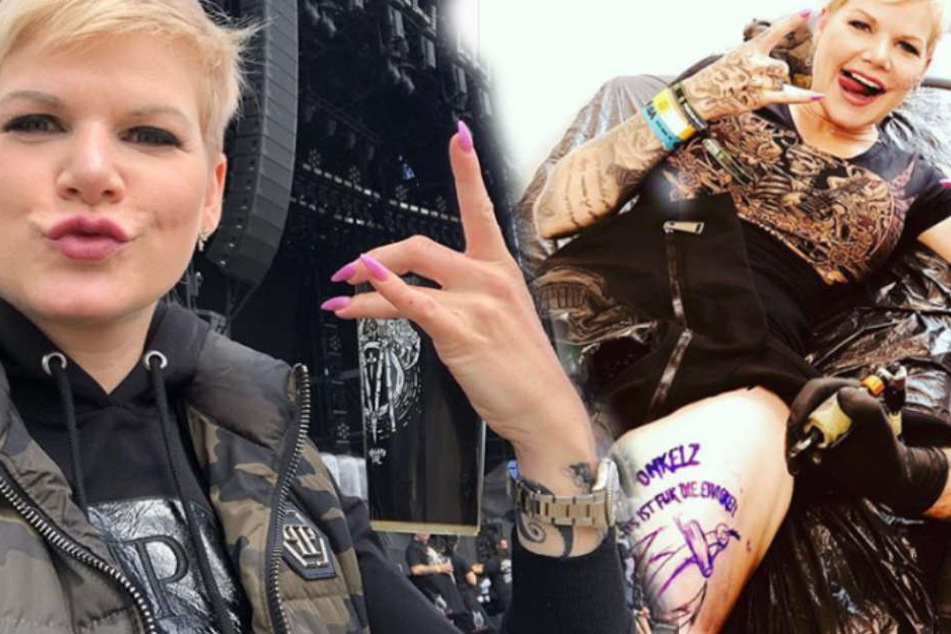 Diese Fan-Liebe geht unter die Haut: Melanie Müller mit "Onkelz"-Tattoo