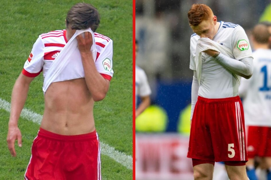 Matti Steinmann (l) und David Bates verlassen den HSV.