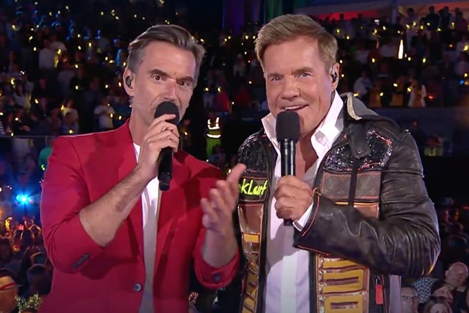 Pop-Titan Dieter Bohlen (71) und Gastgeber Florian Silbereisen (43) trafen beim großen "Schlagerbooom Open Air" in Kitzbühel nach Jahren wieder aufeinander.