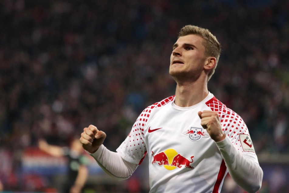 Timo Werner war nach seinem 2:1-Siegtreffer der Matchwinner gegen Verfolger Hannover 96.