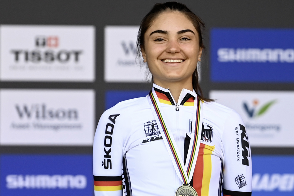 Die deutsche Radsportlerin Ricarda Bauernfeind (22) konnte sich über eine Bronze-Medaille in der U23-Klasse freuen.