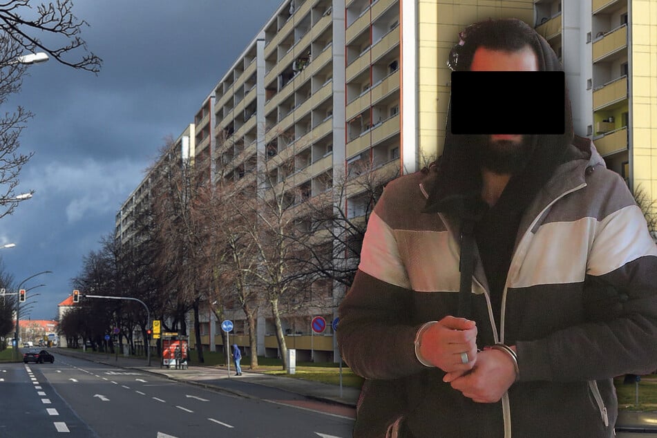Ahmad K. (27), der in der Budapester Straße wütete, bis er aus der Wohnung flog, musste von der Polizei gebracht werden. Angeblich hatte er verschlafen und kam anfangs nicht zum Prozess.