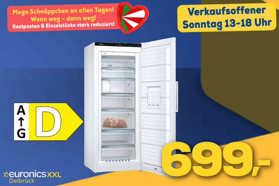 Bosch-Gefrierschrank für 699 Euro.