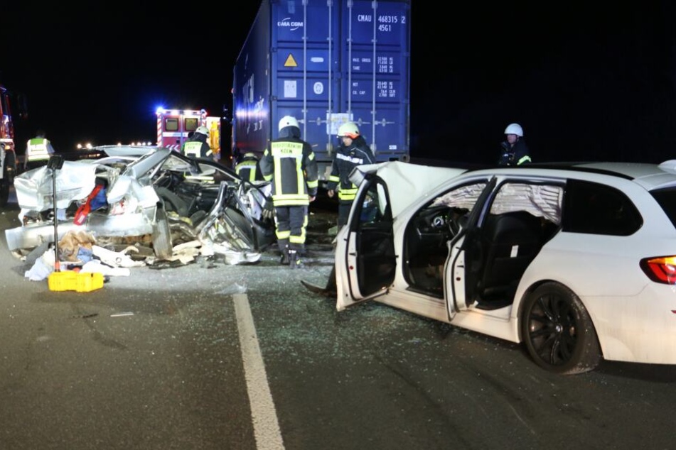 Am Stauende passierte ein zweiter Unfall.