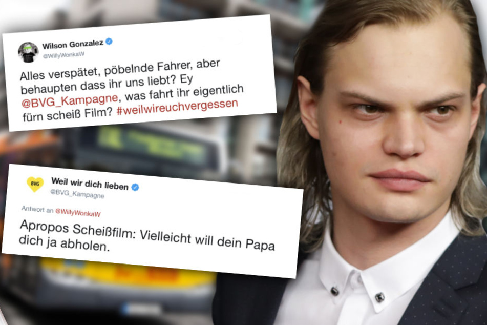 Wilson Gonzalez Ochsenknecht (28) ist mit dem Service der BVG nicht zufrieden und beschwert sich. (Bildmontage)