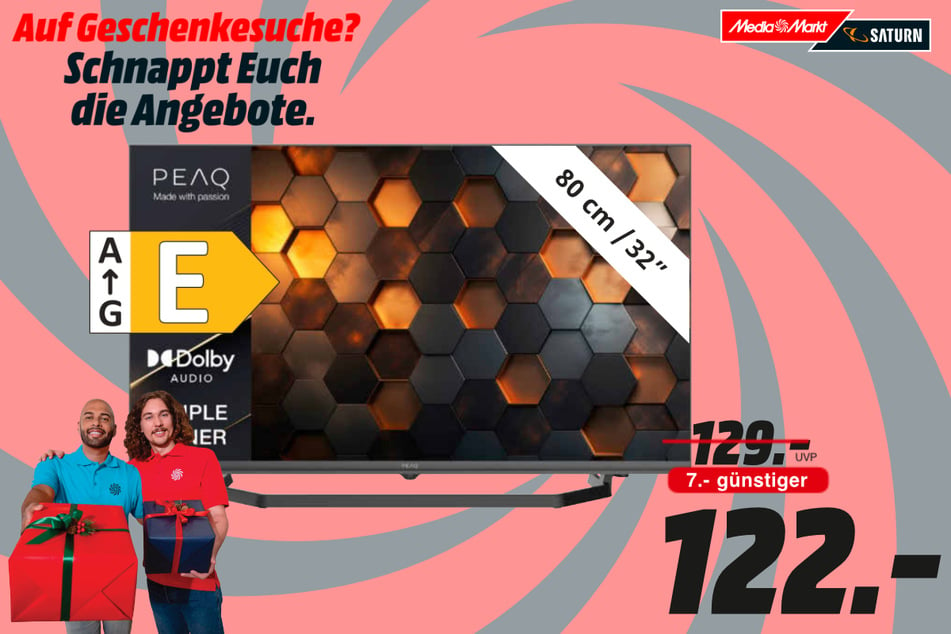 32-Zoll Peaq-Fernseher für 122 Euro.