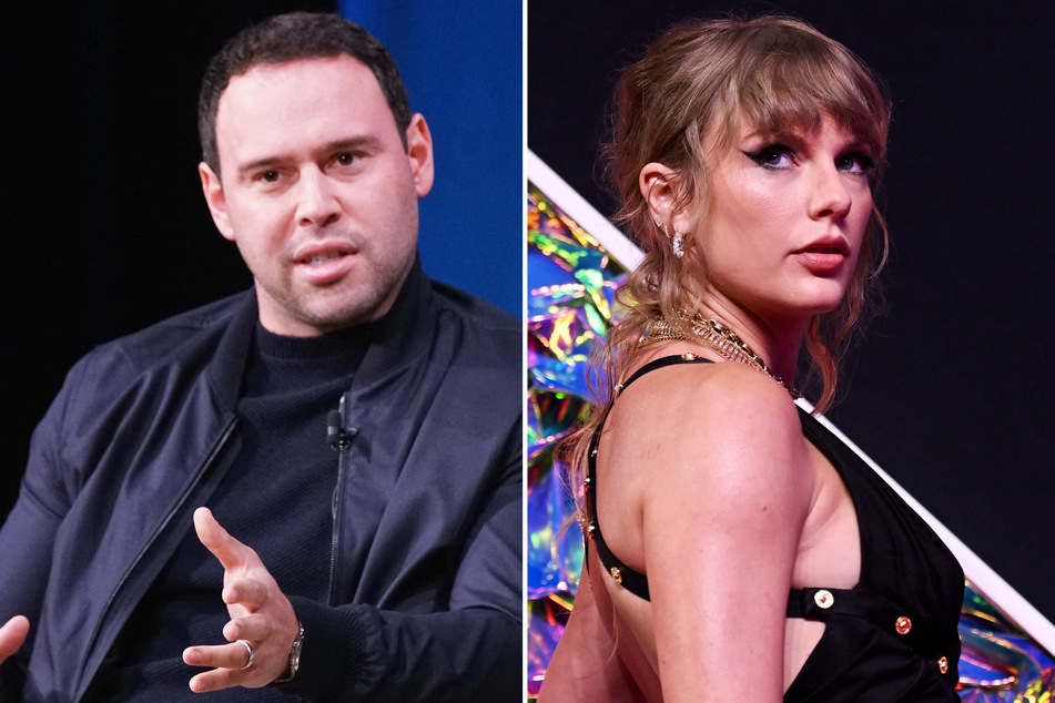 Scooter Braun (l.) and Taylor Swift's infamous masters feud will be explored in a new docuseries from Warner Bros. Discovery UK and Ireland.